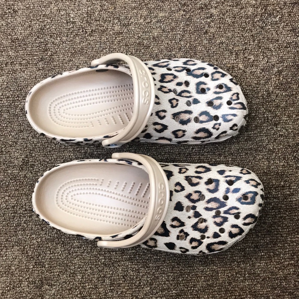 Leopard Print Crocs